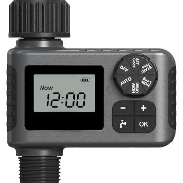 Imagem de Insoma Temporizador de irrigação, temporizador de água para mangueira de jardim, temporizadores de mangueira de água com atraso de chuva/manual/sistema de irrigação automático para gramados e piscinas