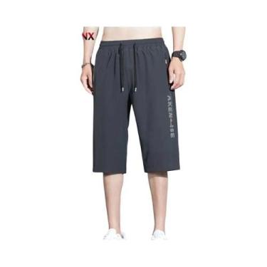 Imagem de Shorts Esportivos Masculinos Pretos De Secagem Rápida E Respiráveis Co
