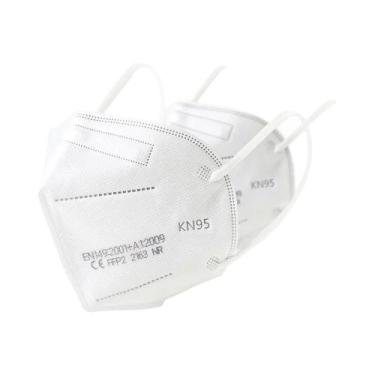 Imagem de Máscara Facial FFP2 KN95 Preta 10-200PCS 5 Camadas Não Tecidas Reutili