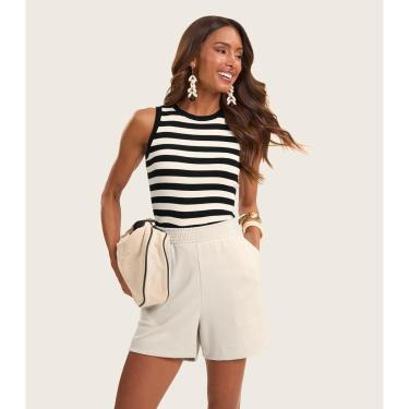 Imagem de Regata Feminina Rovitex Ribana Viscose Listrada-Feminino