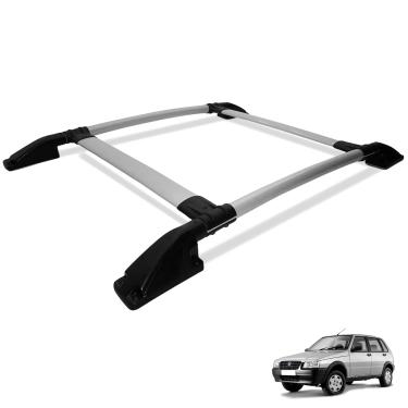 Imagem de Rack De Teto Bagageiro Uno 1994 a 2010 Tubolar Prata