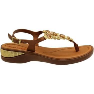 Imagem de Sandália Terra e Água Comfort Tira Em Adorno Feminina-Feminino