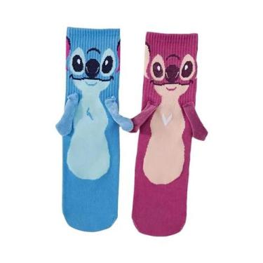 Imagem de Meias De Tubo Disney Stitch Para Meninas, Presente De Natal De Desenho