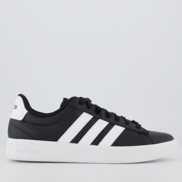 Imagem de Tênis Adidas Grand Court 3.0 M Preto e Branco, 38