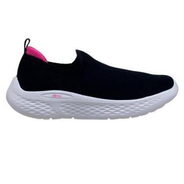 Imagem de Tenis Feminino Actvitta Esportivo Knit Calce Facil 4845.100, 37, Preto