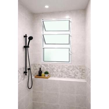 Imagem de Vitro Basculante Alumínio Branco 1 Seção 60X40 Brecorimo