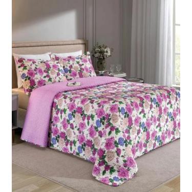 Imagem de Jogo de Cobre Leito Queen 3 Peças Lar E Lazer Roxo, UN, Roxo