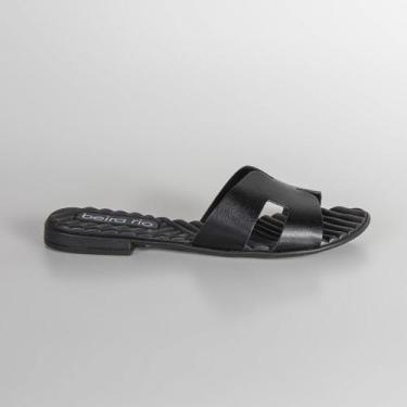 Imagem de Sandália Rasteira Beira Rio 8519110 Cherry, Preto, Napa turim, 15745, 