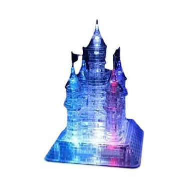 Imagem de Quebra-Cabeça 3D De Cristal Castelo Infantil DIY Com Música E Luz, Bri