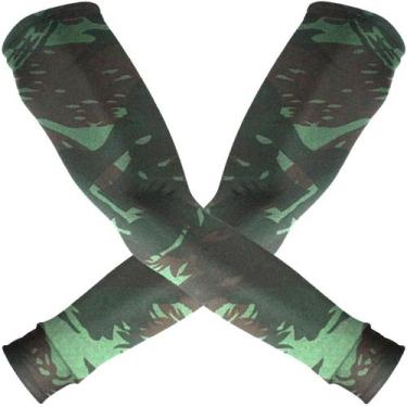 Imagem de Manguito proteção UV50+ (par) - Garage 311, Verde camuflado exército, 
