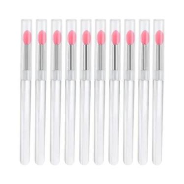 Imagem de Pincel De Silicone Macio Para Batom, Aplicador Portátil Com Cabo Trans