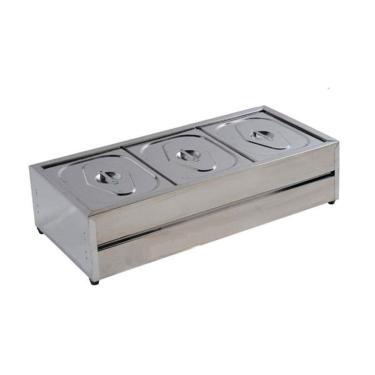 Imagem de Rechaud Salada Frio de 03 Cubas GN de 1/2 por 65mm de Inox RS03M IBET