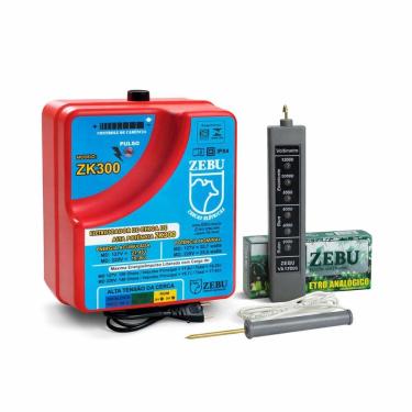 Imagem de Eletrificador de Cercas Elétricas Para Grandes Propriedades ZK300 220V + Voltímetro - Zebu
