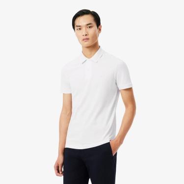 Imagem de Camisa Polo Lacoste Piqué Modelagem Ajustada Com Marca Em Jacquard Masculina-Masculino