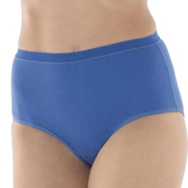 Imagem de Calcinha Clássica DeMillus 57115 - 100% Algodão, Azul atalaia, M