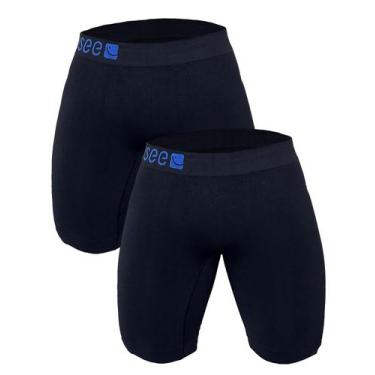 Imagem de Kit 2 Bermuda Térmica Microfibra Sem Costura Anti Assadura Usee Brasil