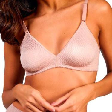 Imagem de Sutiã Triângulo Sem Bojo Mondrian Alça Regulavel Duloren, Castanho, 44