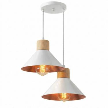 Imagem de Luminária Pendente Dupla de Teto Moderna para Sala Cozinha Bancada Dec