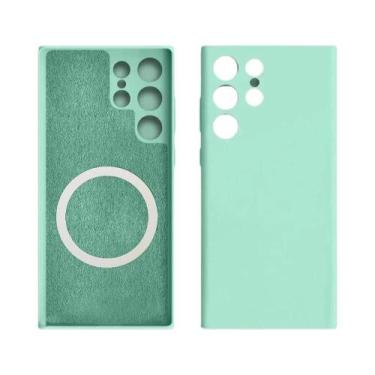 Imagem de Capa Magnética De Silicone Líquido Para Carregamento Sem Fio Magsafe P