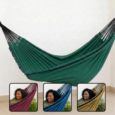 Imagem de Rede de Descanso Casal Jeans Grande Reforçada 170kg Algodão - Lepzo, V