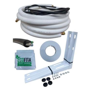 Imagem de Kit Instalação Ar Condicionado Split 3 Metros 7 A 12000 Btus - KIT RES