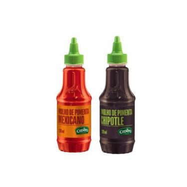 Imagem de Kit 2 Molhos Pimenta Mexicano e Chipotle 270g - Cepêra