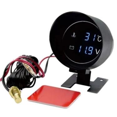 Imagem de Marcador Temperatura Voltímetro Digital Marcador Temperatura Água Auto