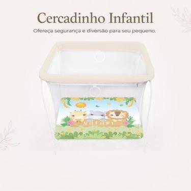 Imagem de Cercadinho Infantil Dobrável Portátil com Tela de Proteção até 20kg Sq