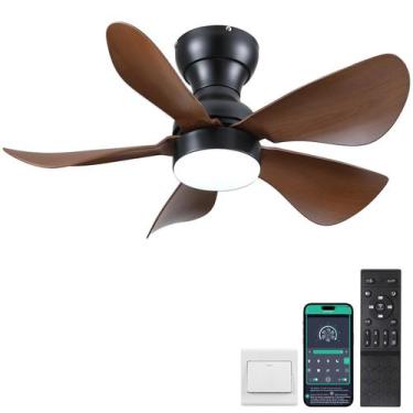 Imagem de Ventilador de teto Kviflon de 30 polegadas com luzes e controle remoto