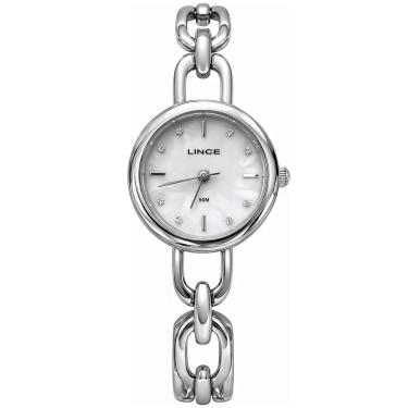 Imagem de Relógio LINCE feminino prateado madreperola LRMM068L24 B1SX