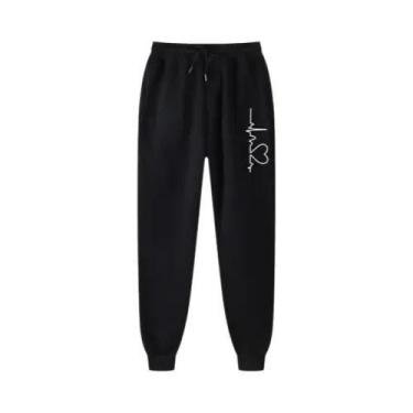 Imagem de Calças De Moletom Femininas De Alta Qualidade, Moda Casual Harajuku, R
