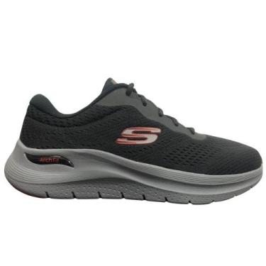Imagem de Tênis skechers arch fit 2.0 cadarço ref: t232700br masculino, Preto, V