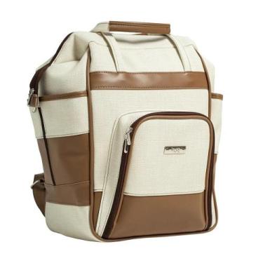 Imagem de Mochila de Maternidade Multifuncional Hug Istambul Bege, Creme