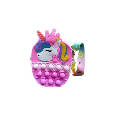 Imagem de Bolsa Infantil  Pop Bolha Silicone Divertida Vários Modelos - Magazine