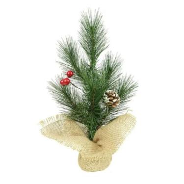 Imagem de Mini Arvore de Natal Para Mesa Sala Decorada 30cm x 6 Galhos - JW SHOP