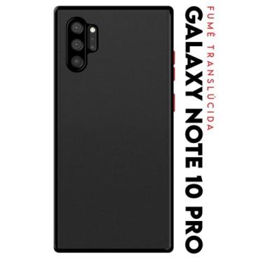 Imagem de Capa Anti Shock Acrílico Translucida Fumê Botões Vermelho para Galaxy 