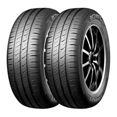 Imagem de Kit 2 Pneus Kumho Aro 15 175/55R15 Ecowing ES01 KH-27 77T