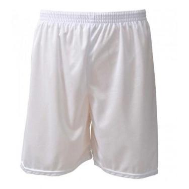 Imagem de Calçao Dray Unissex Futebol Esporte, Branco, GG