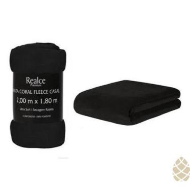 Imagem de Manta Cobertor Micro Casal 200x180 Soft Não Alérgica - Sultan, Preto