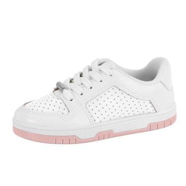 Imagem de Tenis Casual Molekinha Menina com Brilho 2562.102, Branco, 31