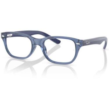Imagem de Óculos de Grau Ray Ban RB1555 3977 Azul - Ray-Ban