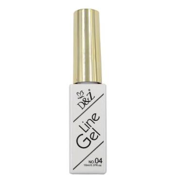 Imagem de ESMALTE LINE GEL D&Z Nº 4 BRANCO 10ML DECORAÇÃO TRAÇO FINO