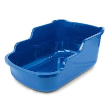 Imagem de Bandeja Para Gatos Toalete Antirrespingos Sandbox Aberta Furba Para Pe