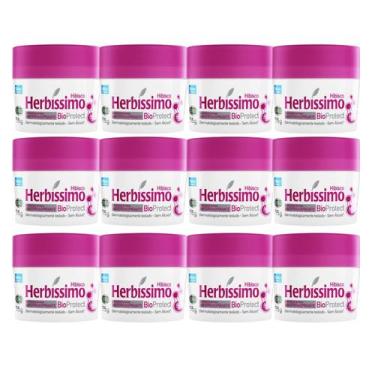 Imagem de Kit 12 Desodorante Bioprotect Hibisco Herbíssimo 55G - Dana - Dana Cos