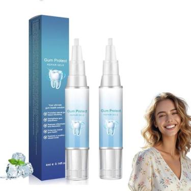 Imagem de Gel Reparador para Proteção da Gengiva 2 Unidades 4 ml Calmante e Clar