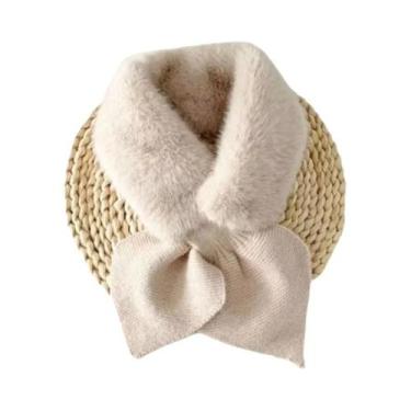 Imagem de Cachecol Feminino De Inverno Em Tricô Macio Com Alças Cruzadas Versáti