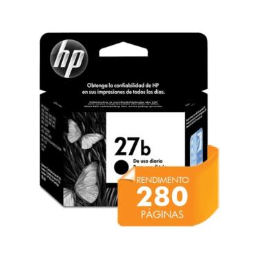 Imagem de Cartucho de Tinta HP 27b Preto C8727BB para Uso Diário com Melhor Custo-Benefício