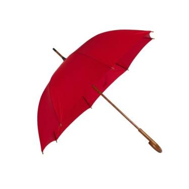 Imagem de Guarda Chuva Voyagem Bengala Cabo Madeira Resistente Tamanho Família G