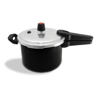 Imagem de Panela De Pressão Fechamento Externo Antiaderente Preta 4,5l - ARNIX