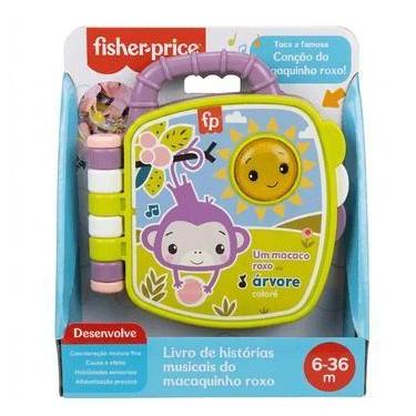 Imagem de Fisher-Price - Livro de Historias Musicais - Macaquinho Roxo MATTEL